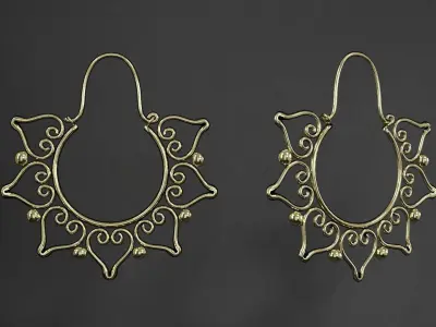 earrings 3D model