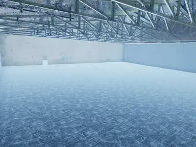 Hangar Garage - Unreal Engine Project  Low-poly 3D model