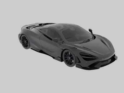 McLaren 765LT Low-poly 3D model