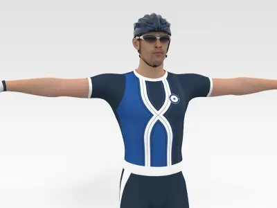 Cyclist 10 3D model