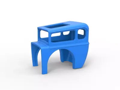 Shell of vintage front engine dragster Scale 1 to 25 3D print model