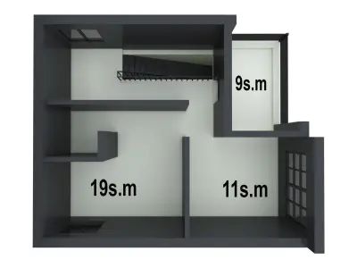 Modern House 3d model Free 3D model