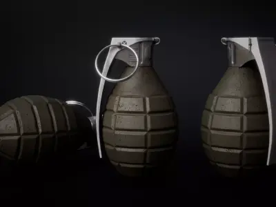 Grendade  Free low-poly 3D model