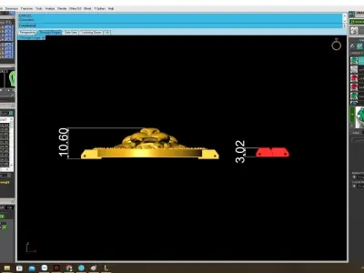 Luxury Tiger Head Bracelet with Box Chain for Jewelry  4126 3D print model