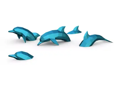 dolphins 3D print model