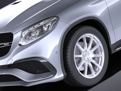 Mercedes-Benz GLE63 AMG Coupe 2017 VRAY  3D model