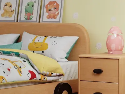 Linsy car bed for children  3D model