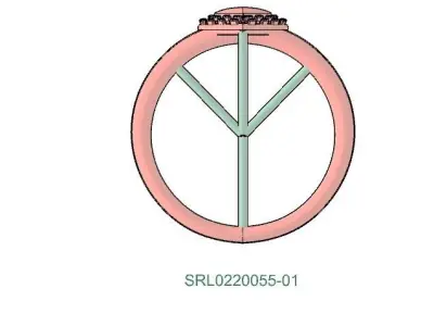 diamond ring jewelry - love 3D print model