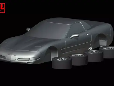 Chevrolet Corvette C5 Z06 2001-2004 3D print model