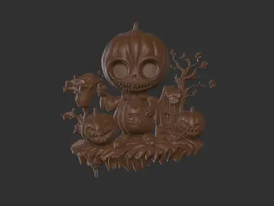 pumpkin hallowen  3D print model
