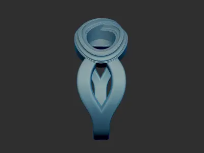 Decorative Infinity Symbol Ring 3d Model 3D print model