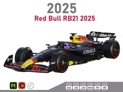 F1 Red Bull RB21 2025 3D model