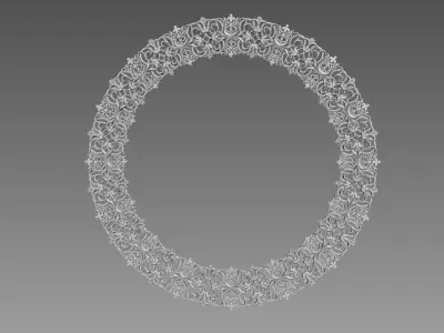 Round Rosette 3D model buy