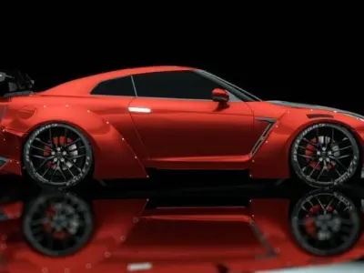 Modefied Nissan r35 3D model