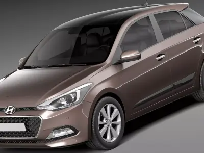 Hyundai i20 2015 3D model