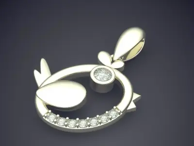 Interesting Designed Luxury Pendant CAD 3038 3D print model