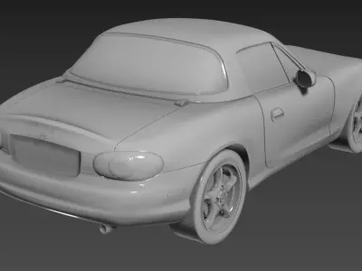 Mazda MX5 Miata coupe 1999 - Printable 3D model 3D print model