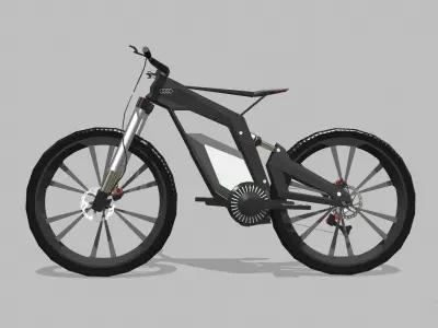 Audi e-bike Low-poly 3D model