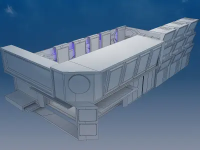 Booth Exhibition Stand a470 3D model