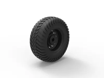 Offroad wheel 8 3D print model