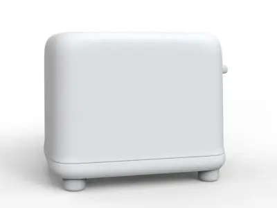 Toaster 3D Print Kitchen Appliance Miniature STL 3D print model