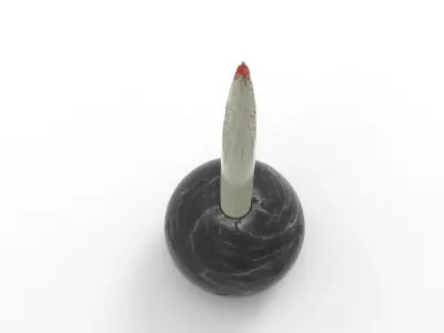 Bally Candlestick Low-poly 3D model