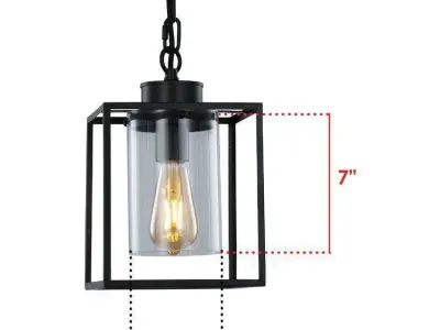 Roudebush Light Lantern Square Pendant 3D model