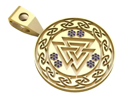 GOLDEN VALKUNAT PENDANT 3D print model