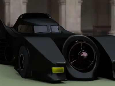 batmobile 1989 3D print model