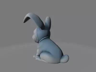 French Bulldog Puppy with Bunny Ears 3D print model