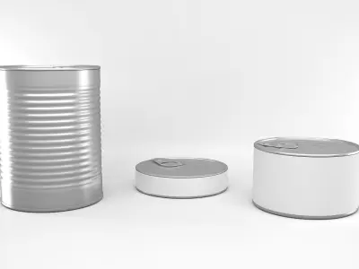 Food Cans 3D model