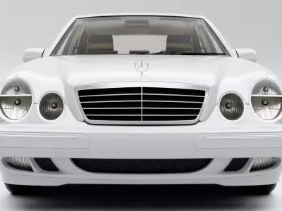 Mercedes-Benz E320 W210 4Matic Sedan 2002 Low-poly 3D model
