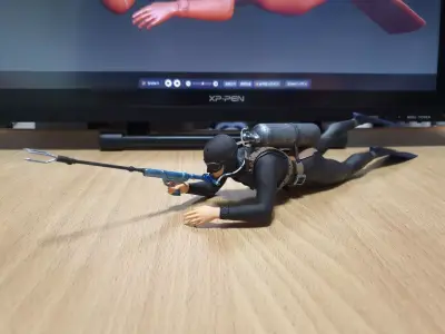 skin scuba 3 3D print model