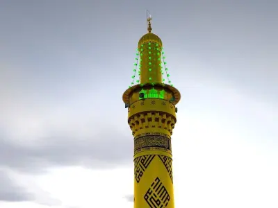 Minaret mosque tower 3D model