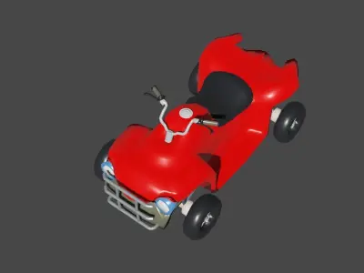 Stylish Quad Bike  Low-poly 3D model