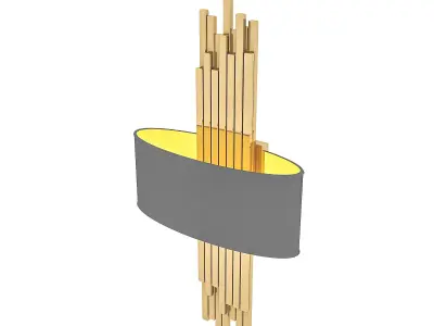 3D classic sconce 02 Low-poly 3D model