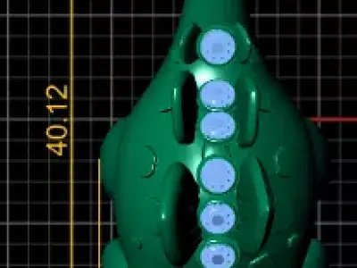 Gold dinosaur pendant 3D printable model   3D print model