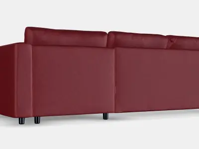 VIMLE Cover for 3-seat sofa 6 Low-poly 3D model