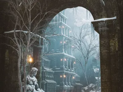 Temple Fantasy Model Pack 3D model 3D model