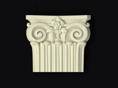 carved pilaster 3D model 5