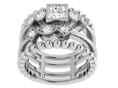 Diamond Ring 3807 3D print model