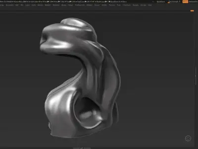 Modern Abstract Decorative sculpture 3d print model 37 3D print model