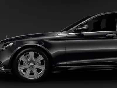 Mercedes Maybach S 650 Pullman Guard VV222 2018 3D model