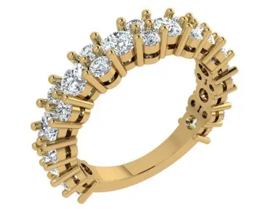 Round Diamond Basket Setting Ring 3428 3D print model