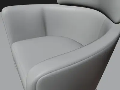 Single Sofa 3D Model 3D model