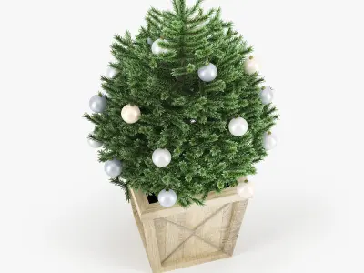 Christmas tree 02 3D model buy