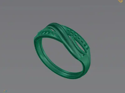 Women Plain Ring Ready STL 3DM Models Womens Rings 3D models 3D print model