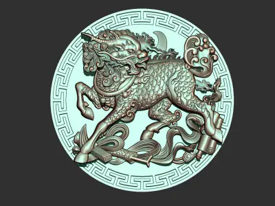 Kirin chinese dragon 3D print model