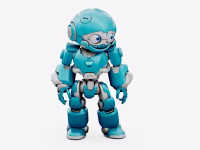 ROBO ZERO-Z  Rigged for Unreal Engine - Unity - MIXAMO 3D model
