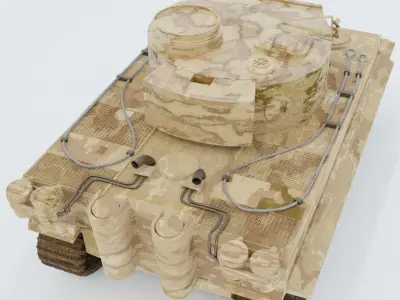 Military vehicle  Low-poly 3D model